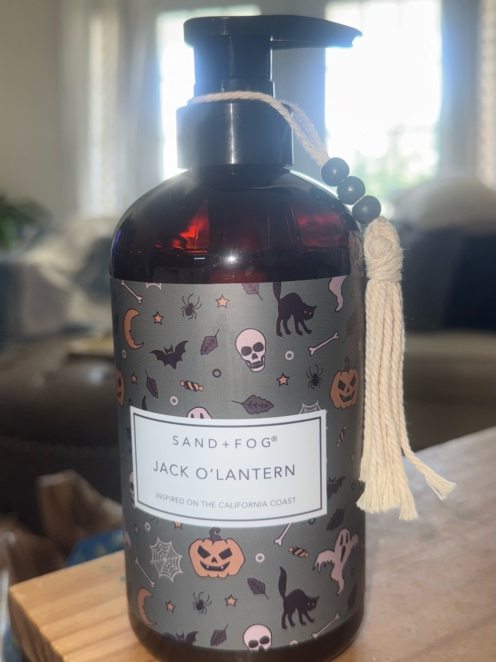 Sand & Fog- Jack O'Lantern Hand & Body Wash- large, bottle with tassel